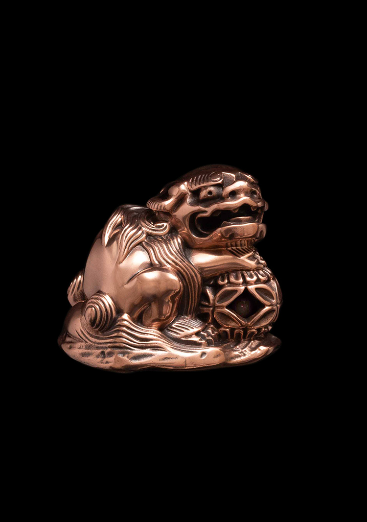 珠取獅子 厚胎空心版 肉厚・中空タイプ